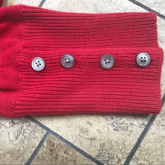Lauren Ralph Lauren Red Cowl Neck Sweater - Picture 6 of 12